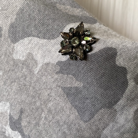 REDUCED!!Amazing “OUI” cami grey tones cardigan hoodie, open front, cord tie! - Picture 7 of 17